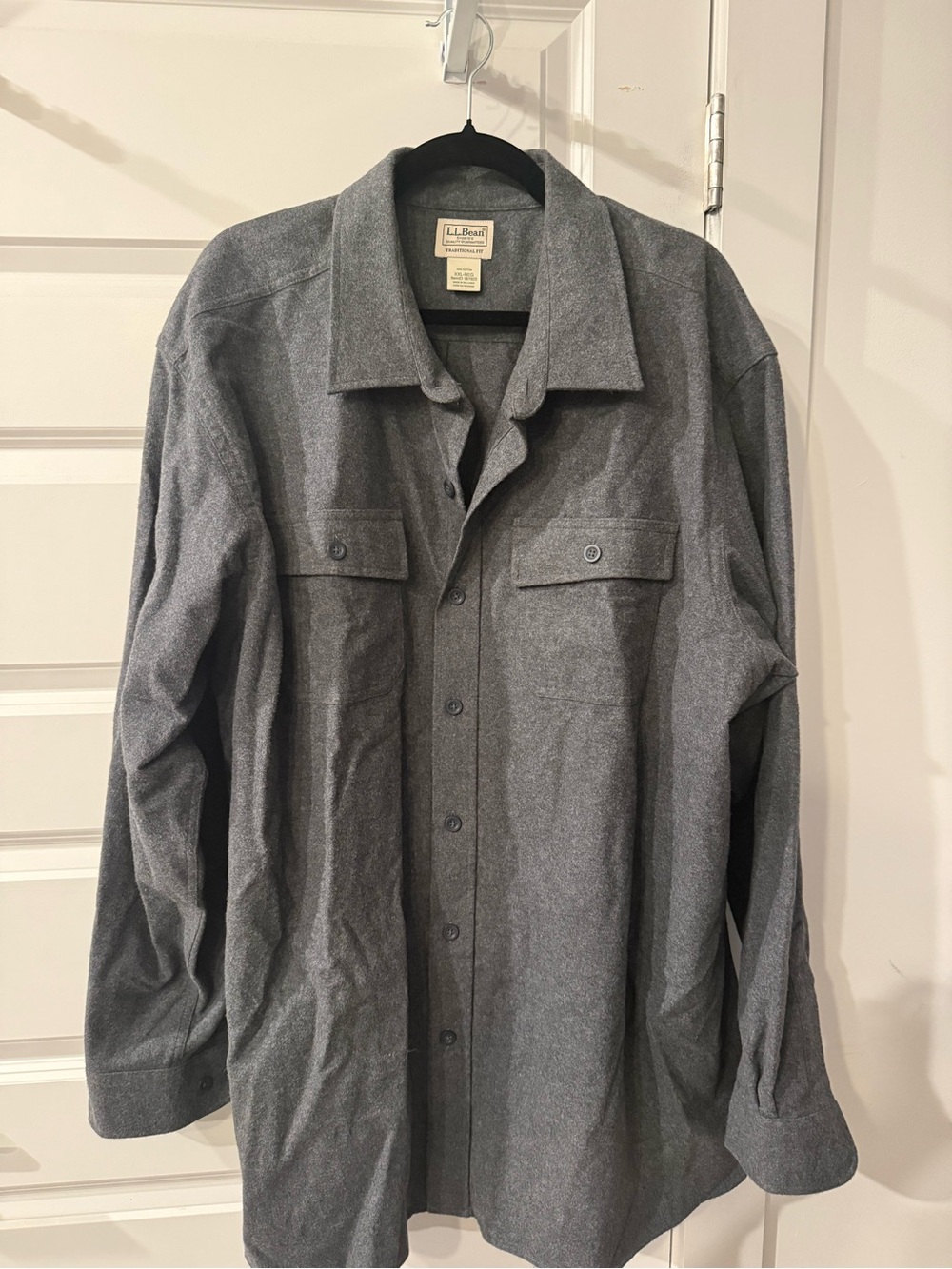 L.L. Bean Men's Gray Lightweight Shirt Jacket